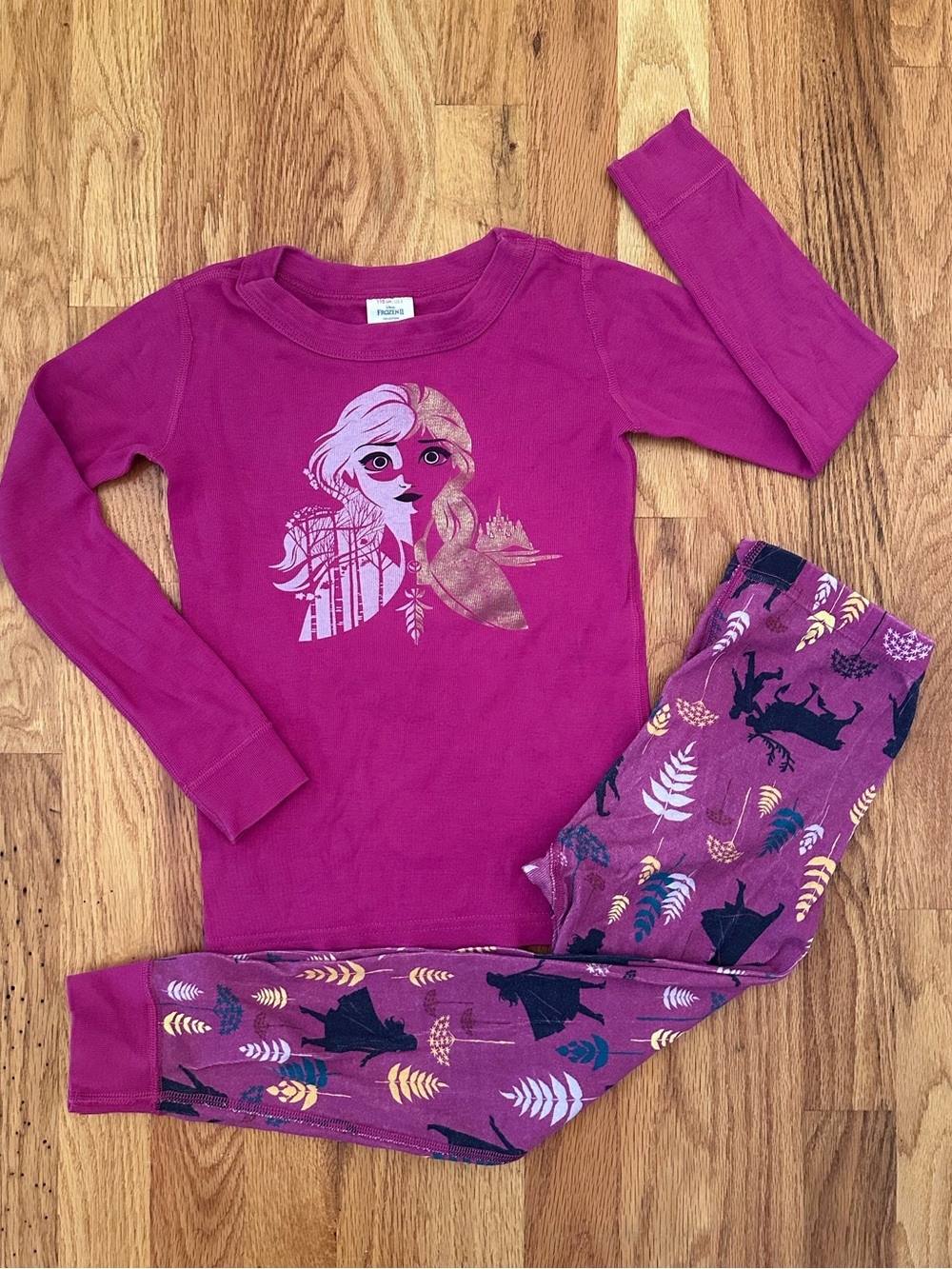 Hanna Andersson x Disney Size 110 5 Frozen II Anna 2-Piece Pajama Set Organic